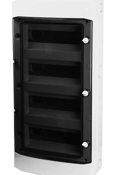 BK080205-- AP-Wohnungsverteiler 4-reihig, 48TE, IP65, transparente Tür<br><u>Verkaufseinheit: 1Stk</u>