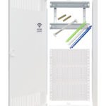 BK0855053K Media-Kombi Rahmen und Tür, vertikal 5-reihig, 2 Hutschienen<br><u>Verkaufseinheit: 1Stk</u>