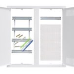 BK0856042K Media-Kombiverteiler Rahmen und Türen, horizontal 4-reihig<br><u>Verkaufseinheit: 1Stk</u>