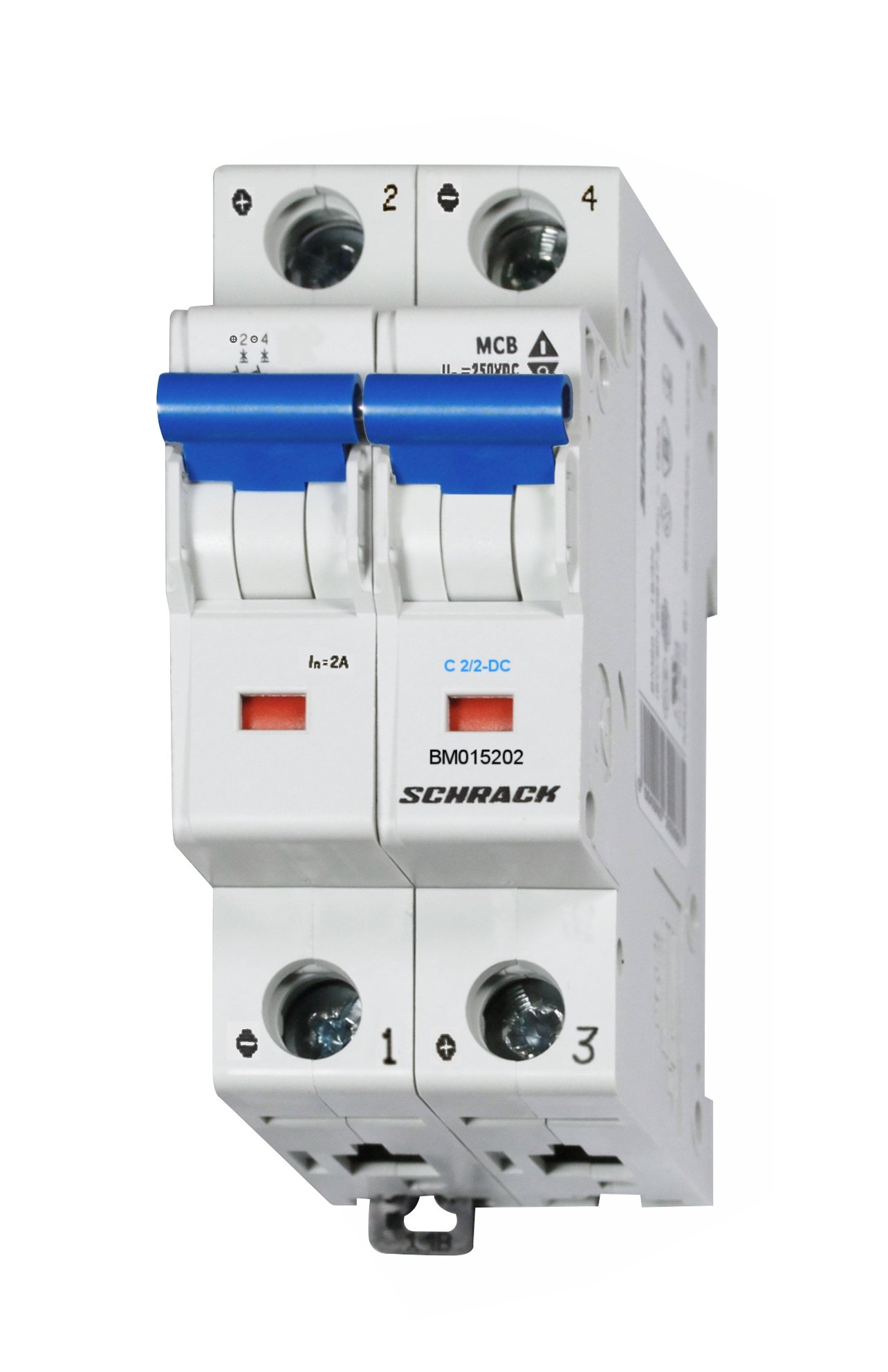 f_bm015202- BM015202-- DC-Sicherungsautomat, Kennlinie C, 2A, 2-polig, 10kA<br><u>Verkaufseinheit: 1Stk</u> – Bild 1
