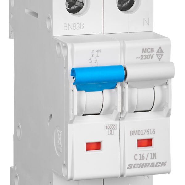 BM017616-- Sicherungsautomat, Kennlinie C, 16A, 1+N, 10kA<br><u>Verkaufseinheit: 1Stk</u>