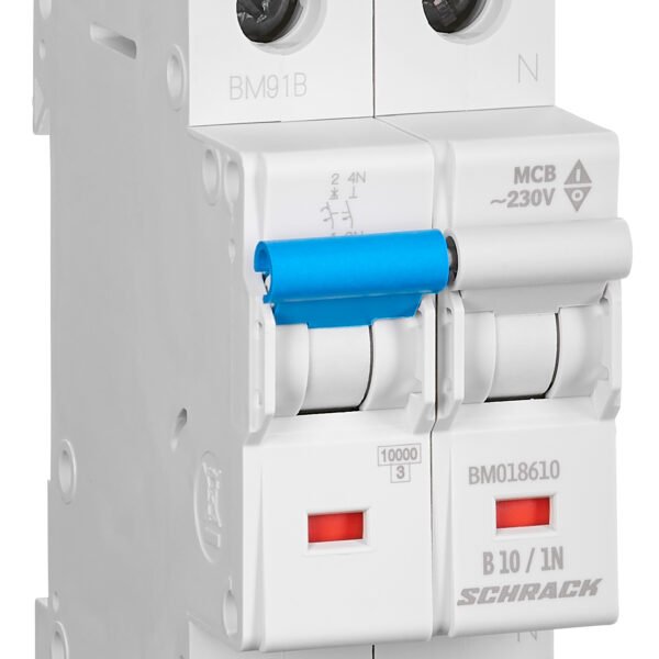 BM018610-- Sicherungsautomat, Kennlinie B, 10A, 1+N, 10kA<br><u>Verkaufseinheit: 1Stk</u>