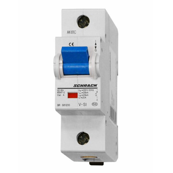 BR561200-- Vorzählersicherungsautomat 20A, 1-polig, ähnlich Kennlinie D<br><u>Verkaufseinheit: 1Stk</u>