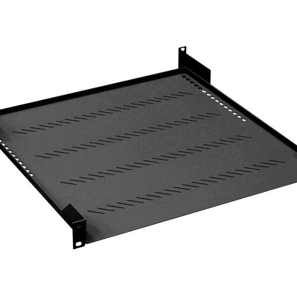 DFS14855-S 19" Fachboden Fix, bis 40kg Last,T=550mm,Low Profile,RAL9005<br><u>Verkaufseinheit: 1Stk</u>