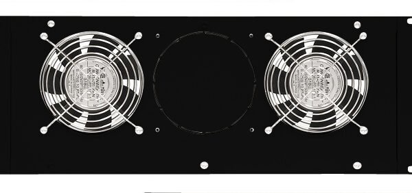 DLT44802-B Dachlüfter mit 2 Ventilatoren u.Thermostat, 19", 4HE,RAL9005<br><u>Verkaufseinheit: 1Stk</u>