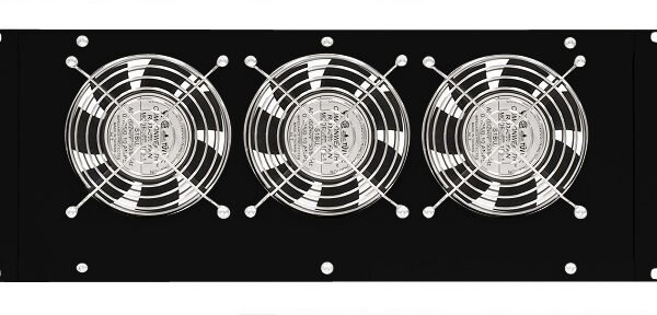 DLT44803-B Dachlüfter mit 3 Ventilatoren u.Thermostat, 19", 4HE,RAL9005<br><u>Verkaufseinheit: 1Stk</u>