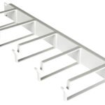 DTBC105RG- 19" Kabelführungspanel, 1HE, 5 Metall-Ringe 130mm, RAL7035<br><u>Verkaufseinheit: 1Stk</u>