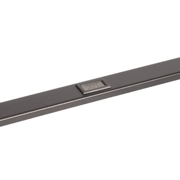 DTZT14801B 19" Panel mit LCD Temperaturanzeige, 1HE, RAL9005 Schwarz<br><u>Verkaufseinheit: 1Stk</u>