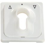 EL203034-- Zentralplatte für Schlüsselschalter, reinweiß<br><u>Verkaufseinheit: 1Stk</u>