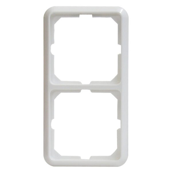 EL204200-- Rahmen 2-fach, perlweiß "Fashion"<br><u>Verkaufseinheit: 1Stk</u>