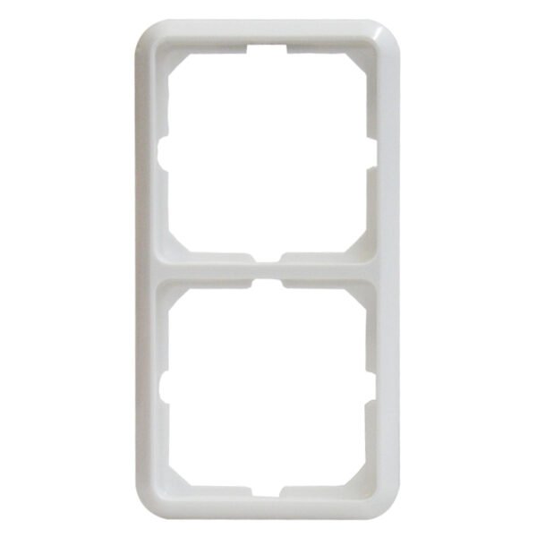 EL204204-- Rahmen 2-fach, reinweiß "Fashion"<br><u>Verkaufseinheit: 1Stk</u>