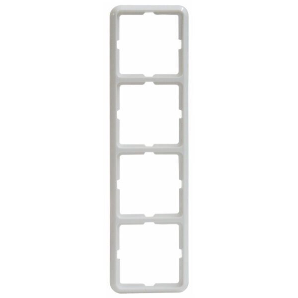 EL204404-- Rahmen 4-fach, reinweiß "Fashion"<br><u>Verkaufseinheit: 1Stk</u>
