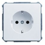 EL205004-- UP-Steckdoseneinsatz, Steckklemmen, reinweiß<br><u>Verkaufseinheit: 1Stk</u>