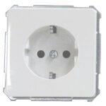 EL205204-- UP-Steckdose mit erhöhtem Berührungsschutz, Steckklemmen, rw<br><u>Verkaufseinheit: 1Stk</u>