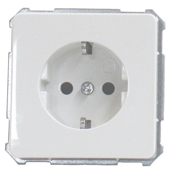 EL205204-- UP-Steckdose mit erhöhtem Berührungsschutz, Steckklemmen, rw<br><u>Verkaufseinheit: 1Stk</u>