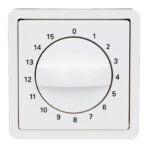 EL223084-- Zentralplatte für Zeitschalter 15min, reinweiß<br><u>Verkaufseinheit: 1Stk</u>