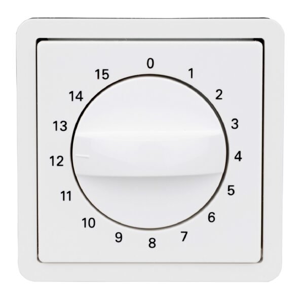 EL223084-- Zentralplatte für Zeitschalter 15min, reinweiß<br><u>Verkaufseinheit: 1Stk</u>