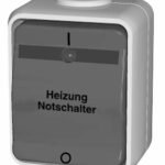EL441229-- AP IP44 Heizung Notschalter 2-polig, Steckklemme, basaltgrau<br><u>Verkaufseinheit: 1Stk</u>