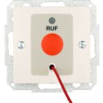 EL740154-- Ruftaster mit Zentralplatte VISIO, reinweiß<br><u>Verkaufseinheit: 1Stk</u>