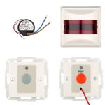 EL740184-- Behinderten WC-Set mit Unterputz-Netzteil, weiß, VISIO<br><u>Verkaufseinheit: 1Stk</u>