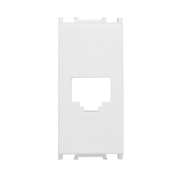 ET102017-- Abdeckung RJ45 Toolless Line jack, 1M, weiß<br><u>Verkaufseinheit: 1Stk</u>