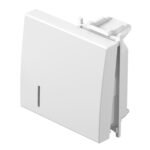 ET102019-- Schalterabdeckung mit Linse 2M, weiß<br><u>Verkaufseinheit: 1Stk</u>