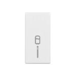 ET102023-- Schalterabdeckung mit Linse und Boilersymbol 1M, weiß<br><u>Verkaufseinheit: 1Stk</u>