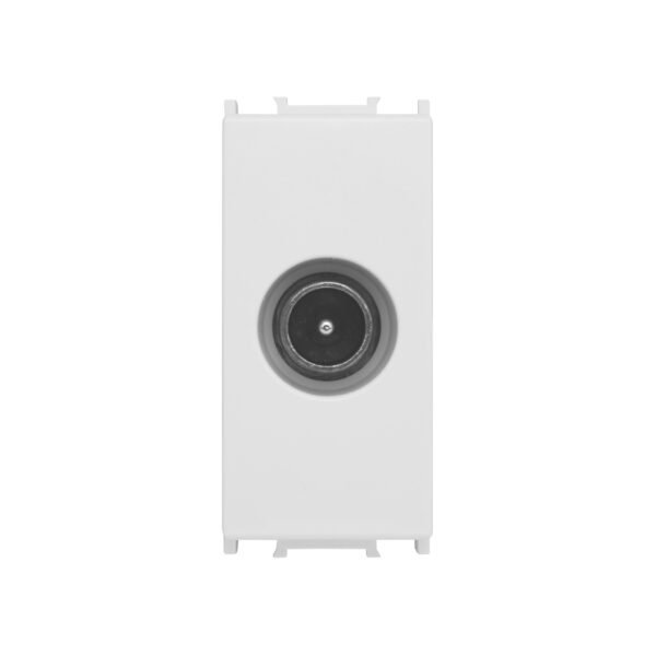 ET104002-- TV Enddose 1M 1dB, weiß<br><u>Verkaufseinheit: 1Stk</u>