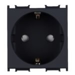 ET111001-- Steckdose mit erhöhtem Berührungsschutz 16A, schwarz<br><u>Verkaufseinheit: 1Stk</u>