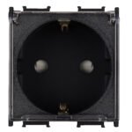 ET111002-- Steckdose sw, erhöh. Berührungsschutz, trans Klappdeckel 16A<br><u>Verkaufseinheit: 1Stk</u>