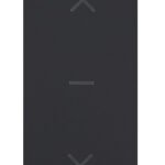 ET112005-- Schalterabdeckung mit Jalousiesymbol 1M, schwarz<br><u>Verkaufseinheit: 1Stk</u>