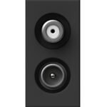 ET114011-- SAT-TV Enddose 1M 1dB, schwarz<br><u>Verkaufseinheit: 1Stk</u>