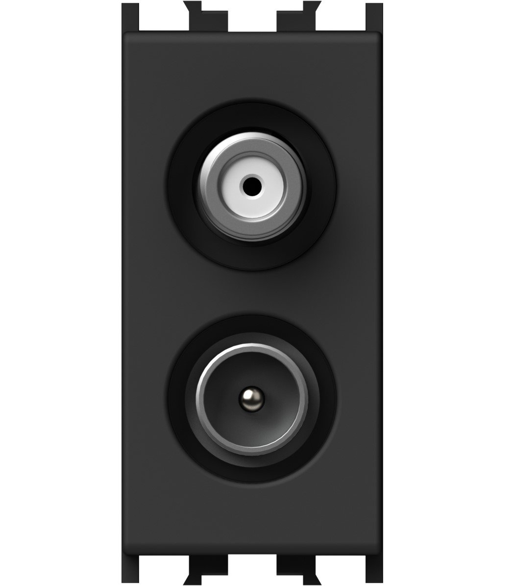 f_et114011- ET114011-- SAT-TV Enddose 1M 1dB, schwarz<br><u>Verkaufseinheit: 1Stk</u> – Bild 1