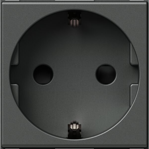 ET151001-- Steckdose mit erhöhtem Berührungsschutz 16A, anthrazit<br><u>Verkaufseinheit: 1Stk</u>