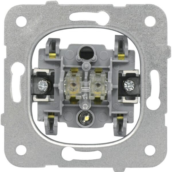 EV100013-- Wechselschalter-Einsatz 50 mit Orientierungslicht, Steckklem<br><u>Verkaufseinheit: 1Stk</u>