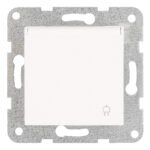 EV101206-- Steckdose, Klappdeckel, Schraubklemmen, weiß<br><u>Verkaufseinheit: 1Stk</u>