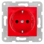 EV101207-- Steckdose, Steckklemmen, rot<br><u>Verkaufseinheit: 1Stk</u>