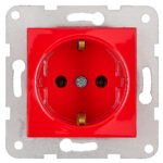 EV101208-- Steckdose, Schraubklemmen, rot<br><u>Verkaufseinheit: 1Stk</u>