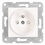 EV101252-- Steckdose m Erdungsstift, erh Berührungsschutz, Schraubkl, w<br><u>Verkaufseinheit: 1Stk</u>