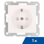 EV101303-1 Steckdose, erhö Berührungsschutz, Steckklemmen, 1 Stück,weiß<br><u>Verkaufseinheit: 1Stk</u>