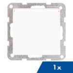 EV101305-1 Steckdose, Klappdeckel, Steckklemmen, 1 Stück, weiß<br><u>Verkaufseinheit: 1Stk</u>