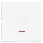 EV102308-- Wippe S 55 mit roter Linse, weiß<br><u>Verkaufseinheit: 1Stk</u>