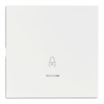 EV102310-- Wippe S 55 mit transparenter Linse, Symbol Glocke, weiß<br><u>Verkaufseinheit: 1Stk</u>