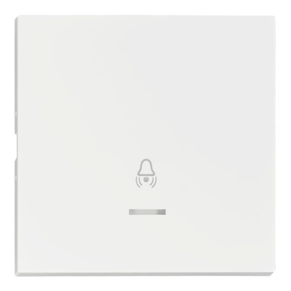 EV102310-- Wippe S 55 mit transparenter Linse, Symbol Glocke, weiß<br><u>Verkaufseinheit: 1Stk</u>