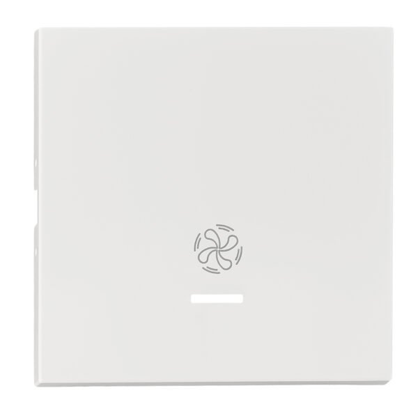 EV102319-- Wippe S 55 mit transparenter Linse, Symbol Lüfter, weiß<br><u>Verkaufseinheit: 1Stk</u>