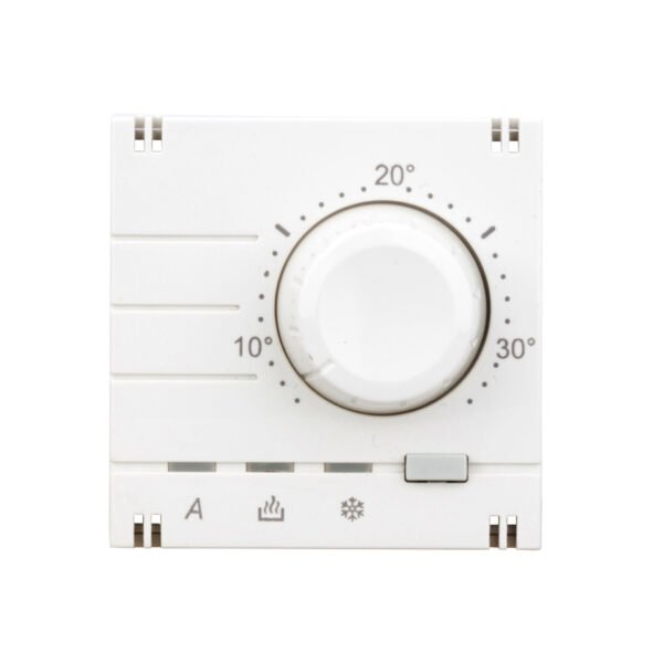 EV103019-- Analoger Raumthermostat Aufsatz, Heizung/Kühlung, Weiß<br><u>Verkaufseinheit: 1Stk</u>