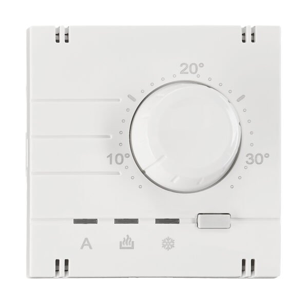 EV103319-- Analoger Raumthermostat Aufsatz, Heizung/Kühlung, Weiß<br><u>Verkaufseinheit: 1Stk</u>