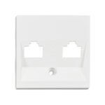 EV104004-- Abdeckung für RJ45 Toolless Line Module, 2-fach, weiß<br><u>Verkaufseinheit: 1Stk</u>