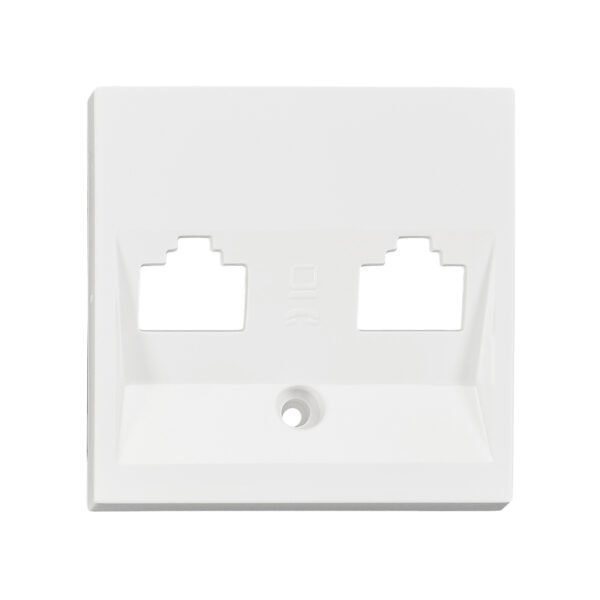 EV104004-- Abdeckung für RJ45 Toolless Line Module, 2-fach, weiß<br><u>Verkaufseinheit: 1Stk</u>