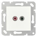 EV104008-- Cinch Audiosteckdose, Schraubkontakte<br><u>Verkaufseinheit: 1Stk</u>